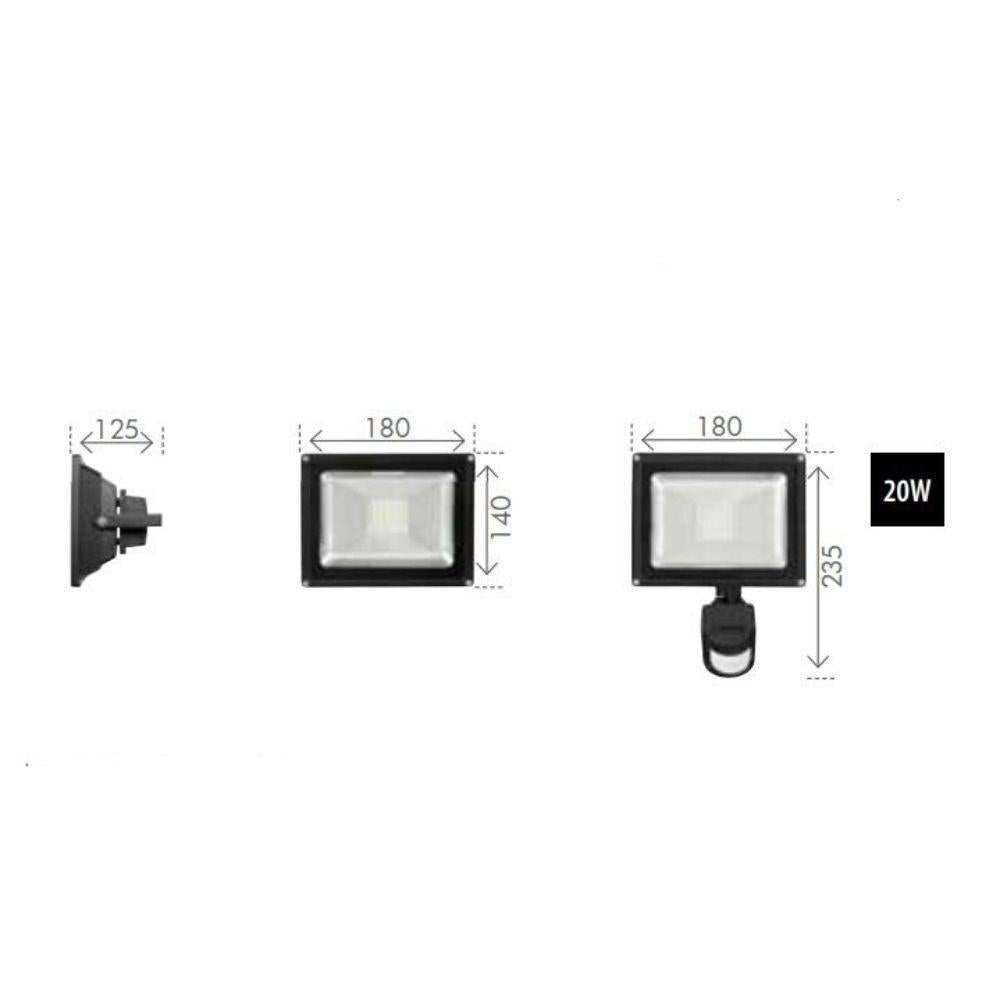 Brilliant AVENGER-II LED Outdoor Floodlight - 30W/50W DIY, IP65, 4200K-Brilliant Lighting-Ozlighting.com.au