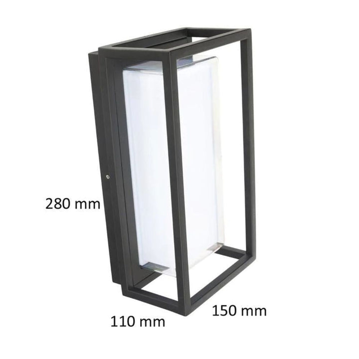 Brilliant BOLTON - 12W LED Modern Exterior Flush Wall Light IP44 - 4200K-Brilliant Lighting-Ozlighting.com.au