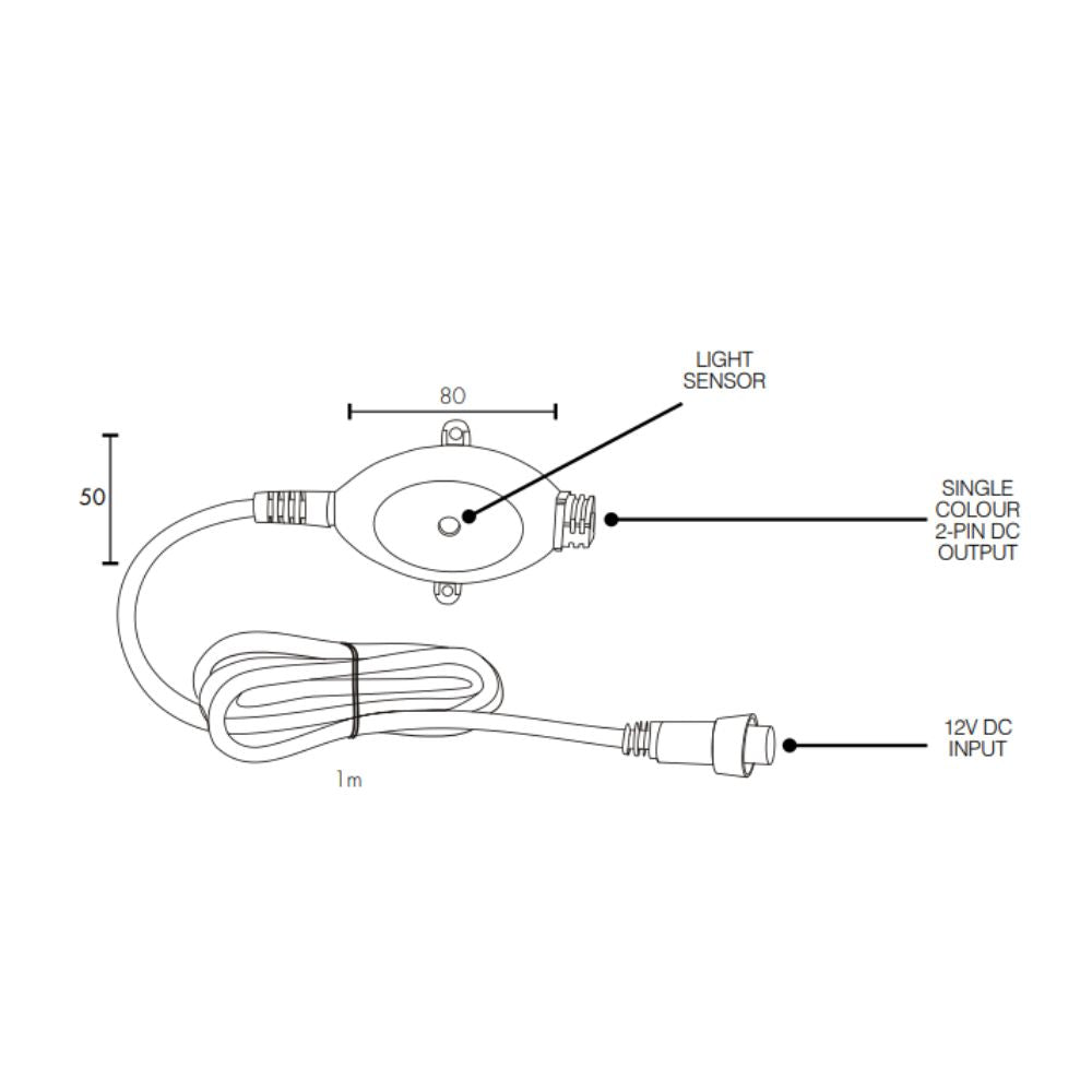 Brilliant BOTANIC Dusk-to-Dawn Garden Light Controller - 12V DC, IP68 - DRIVER REQUIRED-Brilliant Lighting-Ozlighting.com.au