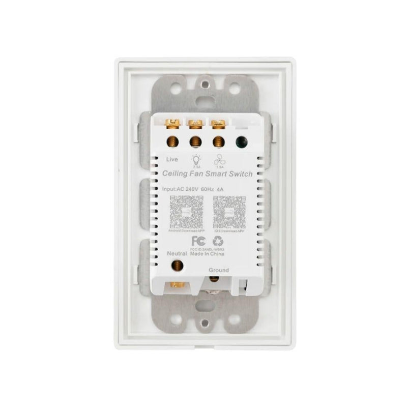 Brilliant CEILING-FAN-WALL-SWITCH-SMART - WiFi AC Ceiling Fan Controller-Brilliant Lighting-Ozlighting.com.au