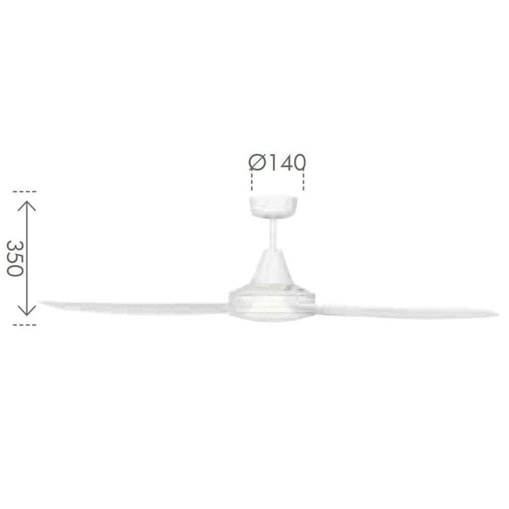 Brilliant CRUZE - 4 Blade 1300mm ABS AC Ceiling Fan-Brilliant Lighting-Ozlighting.com.au