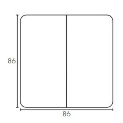 Brilliant DIMMER-SWITCH-JUPITER-SWITCH-2-3-SMART - Kinetic RF Dimmer Switch-Brilliant Lighting-Ozlighting.com.au