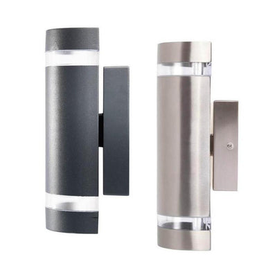 Brilliant DORMON-2WB - 2XGU10 Modern Exterior Up/Down Wall Light IP44-Brilliant Lighting-Ozlighting.com.au