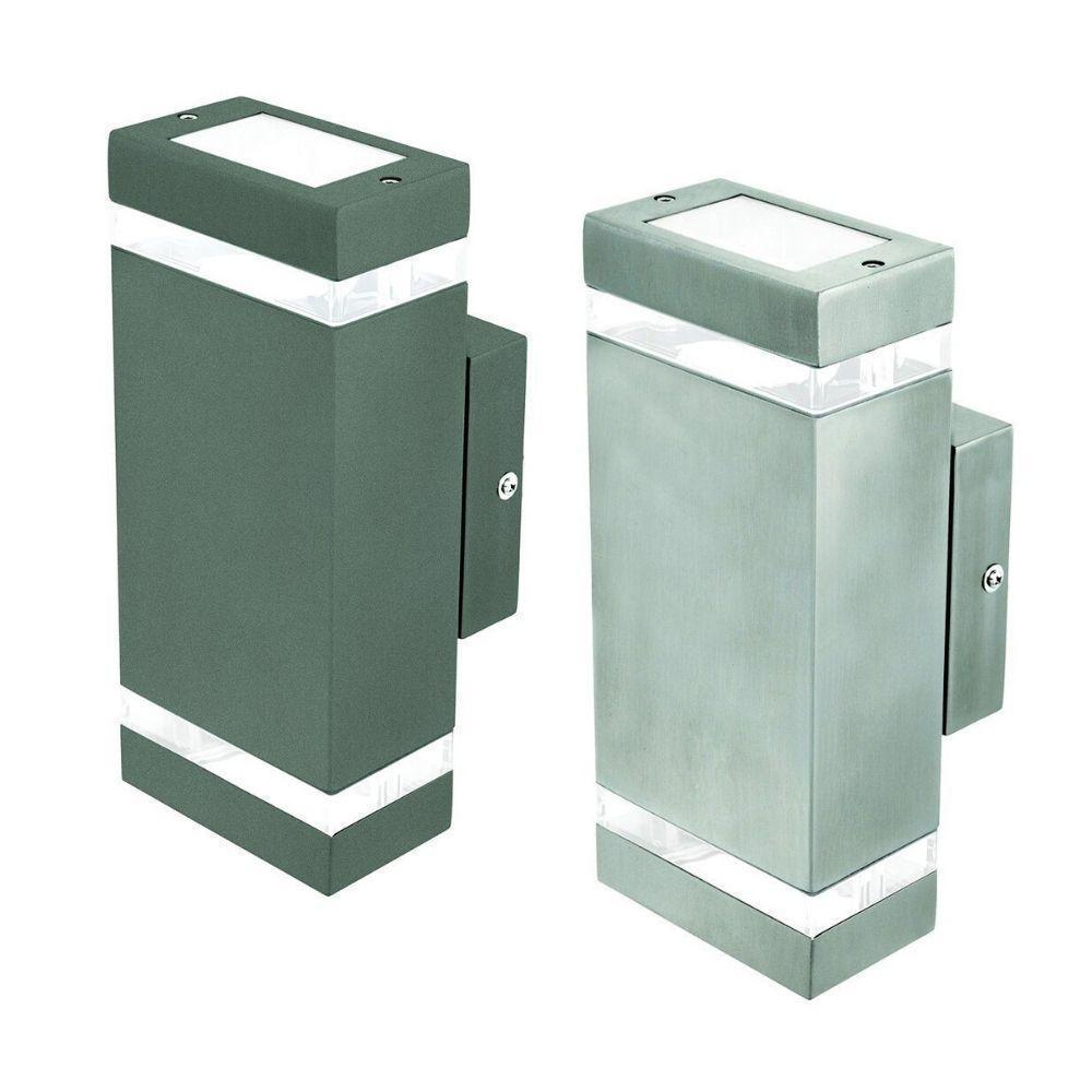 Brilliant ENTASIS-2WB Outdoor Up/Down Wall Light - 2XGU10 Modern, IP44-Brilliant Lighting-Ozlighting.com.au