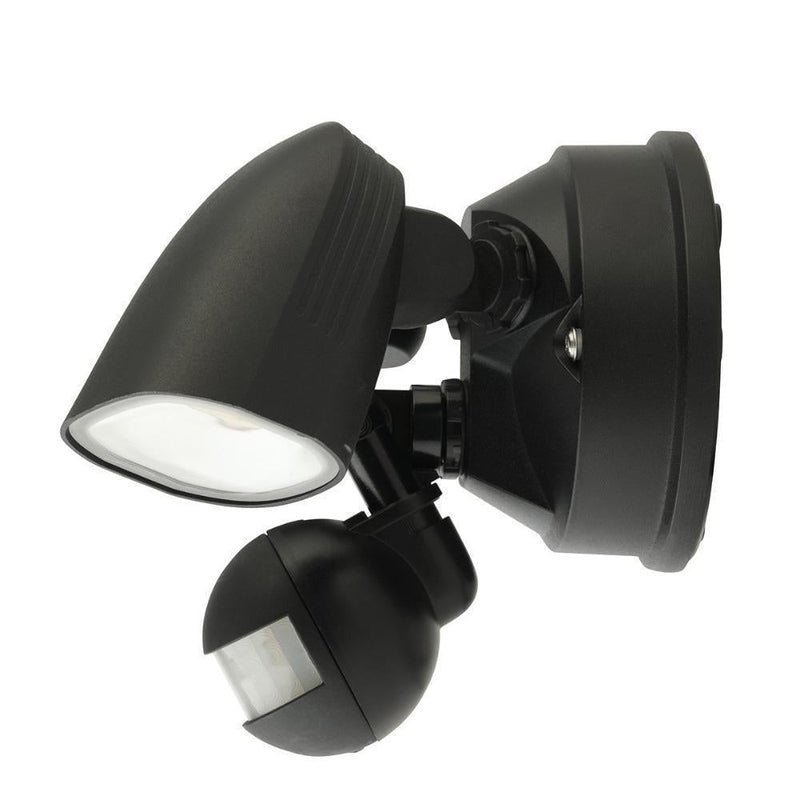 Brilliant ESCORT-SMART - 22W LED Colour Tuneable Twin Head Smart Wifi Escort Security Spot Light With Sensor-Brilliant Lighting-Ozlighting.com.au