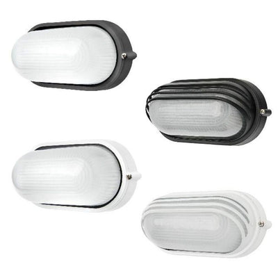 Brilliant ESSEX - 7.5W LED Exterior Plain/Eyelid Oval Bunker Light IP54 - 3000K-Brilliant Lighting-Ozlighting.com.au