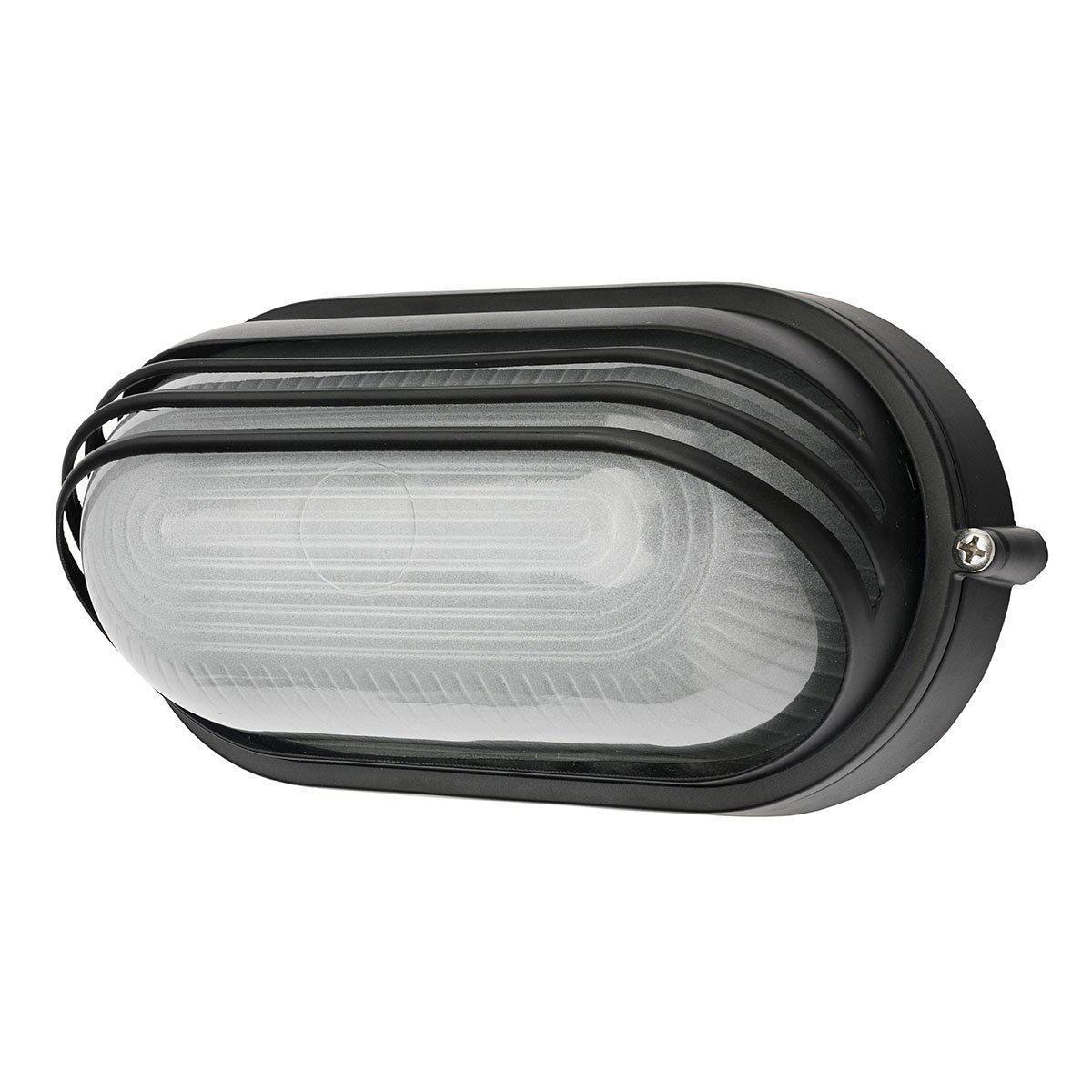 Brilliant ESSEX LED Outdoor Plain/Eyelid Oval Bunker Light - 7.5W, IP54, 3000K-Brilliant Lighting-Ozlighting.com.au