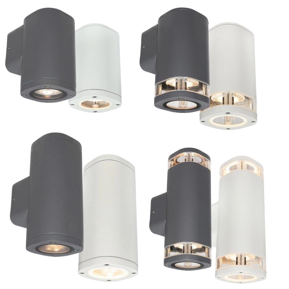 Brilliant GLENELG LED Outdoor Wall Light - 4W/8W, Down Only or Up/Down, GU10, IP65, 3000K-Brilliant Lighting-Ozlighting.com.au