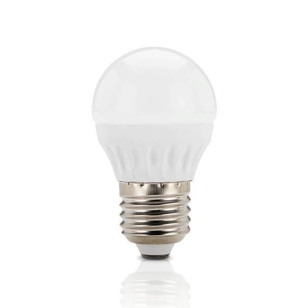 Brilliant GLOBE-G45 LED Globe - 3W Fancy Round G45 Opal, 3000K, E27-Brilliant Lighting-Ozlighting.com.au