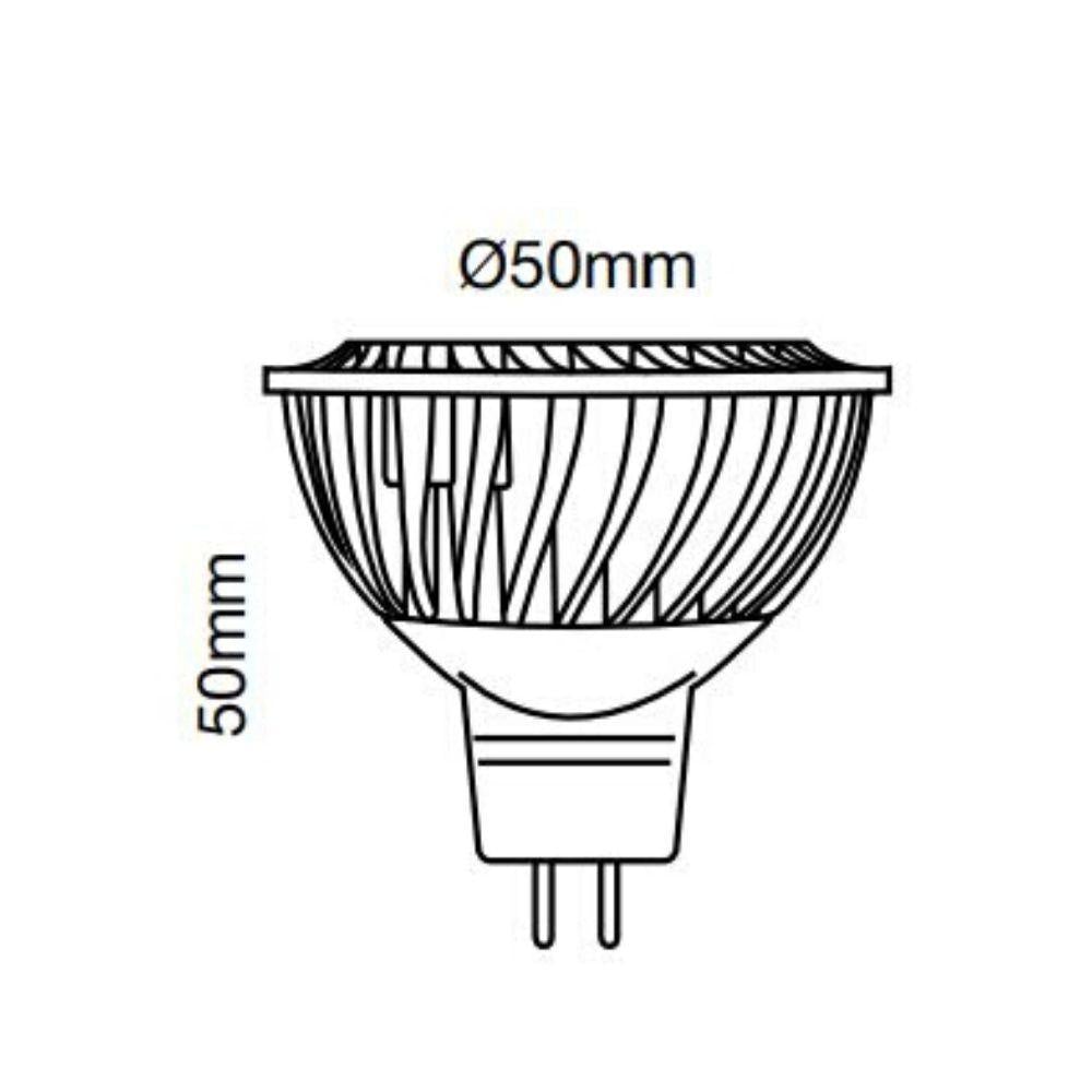Brilliant GLOBE-MR16 LED Globe - 5W 12V MR16, 3000K/4000K, 12V DC - DRIVER REQUIRED-Brilliant Lighting-Ozlighting.com.au