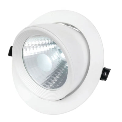 Brilliant GRIFFIN - 30W LED Tri-Colour Dimmable Snorkel Scoop Adjustable Commercial Shop Light IP20-Brilliant Lighting-Ozlighting.com.au