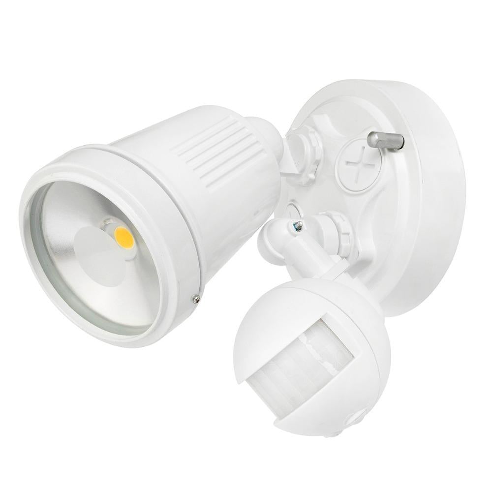 Brilliant HUNTER III Single Head LED Outdoor Spotlight - 11W, Sensor IP44, 4200K-Brilliant Lighting-Ozlighting.com.au
