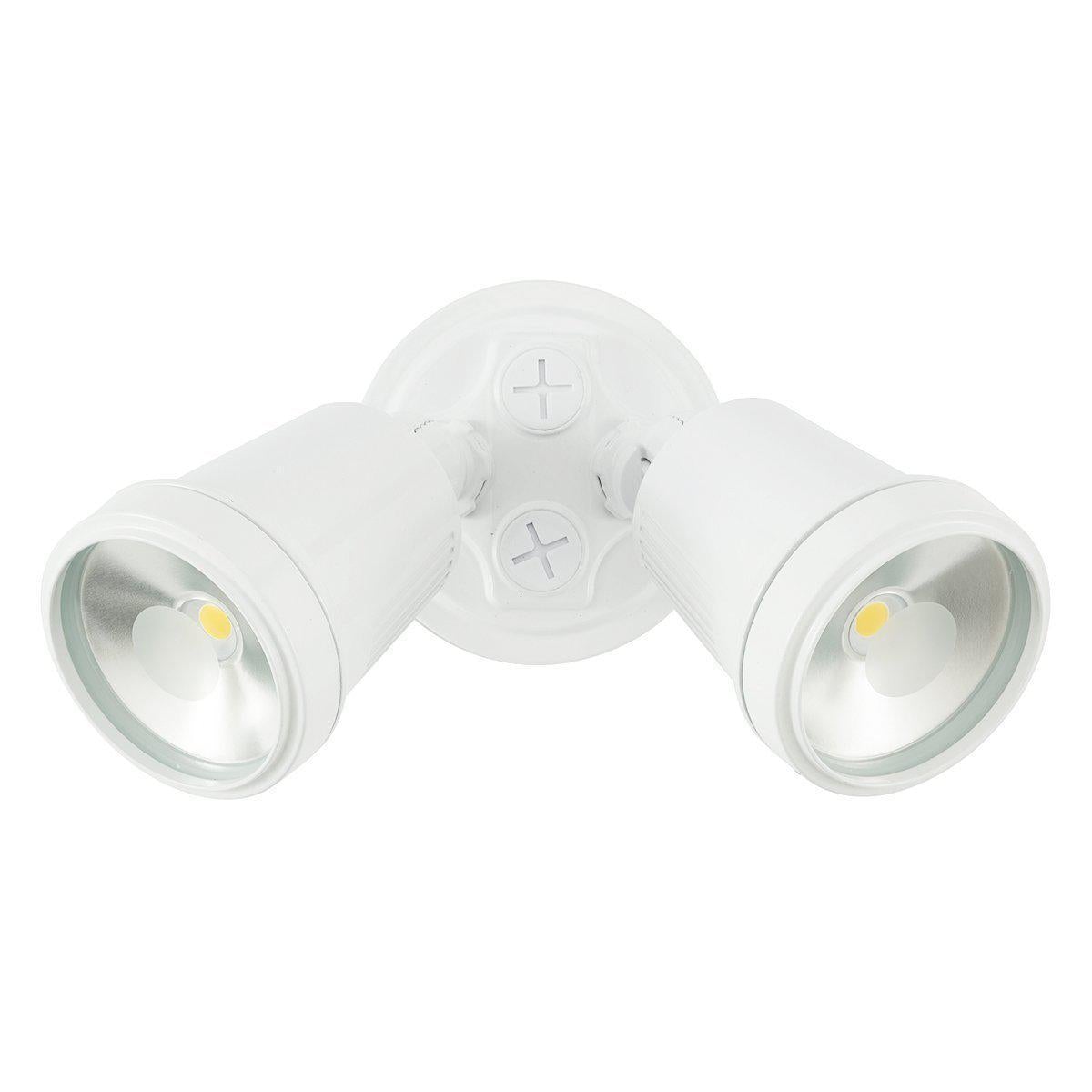 Brilliant HUNTER III Twin Head LED Outdoor Spotlight - 22W, IP44, 4200K-Brilliant Lighting-Ozlighting.com.au