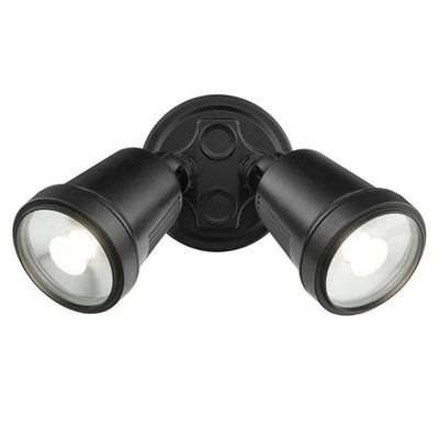 Brilliant HUNTER-TRIO - 22W LED Tri-Colour Twin Head Exterior Spotlight IP65-Brilliant Lighting-Ozlighting.com.au