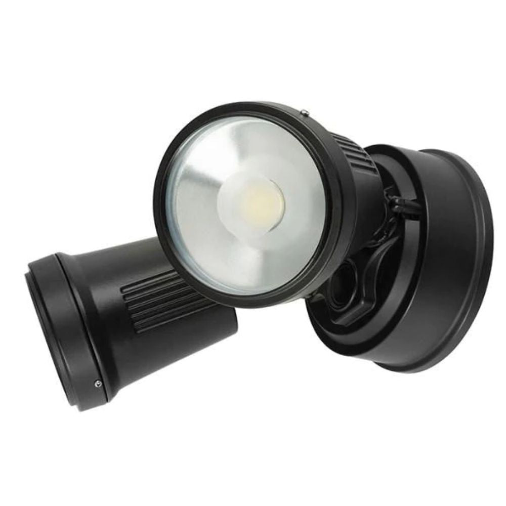 Brilliant HUNTER-TRIO Twin Head LED Outdoor Spotlight - 22W Tri-Colour, IP65-Brilliant Lighting-Ozlighting.com.au