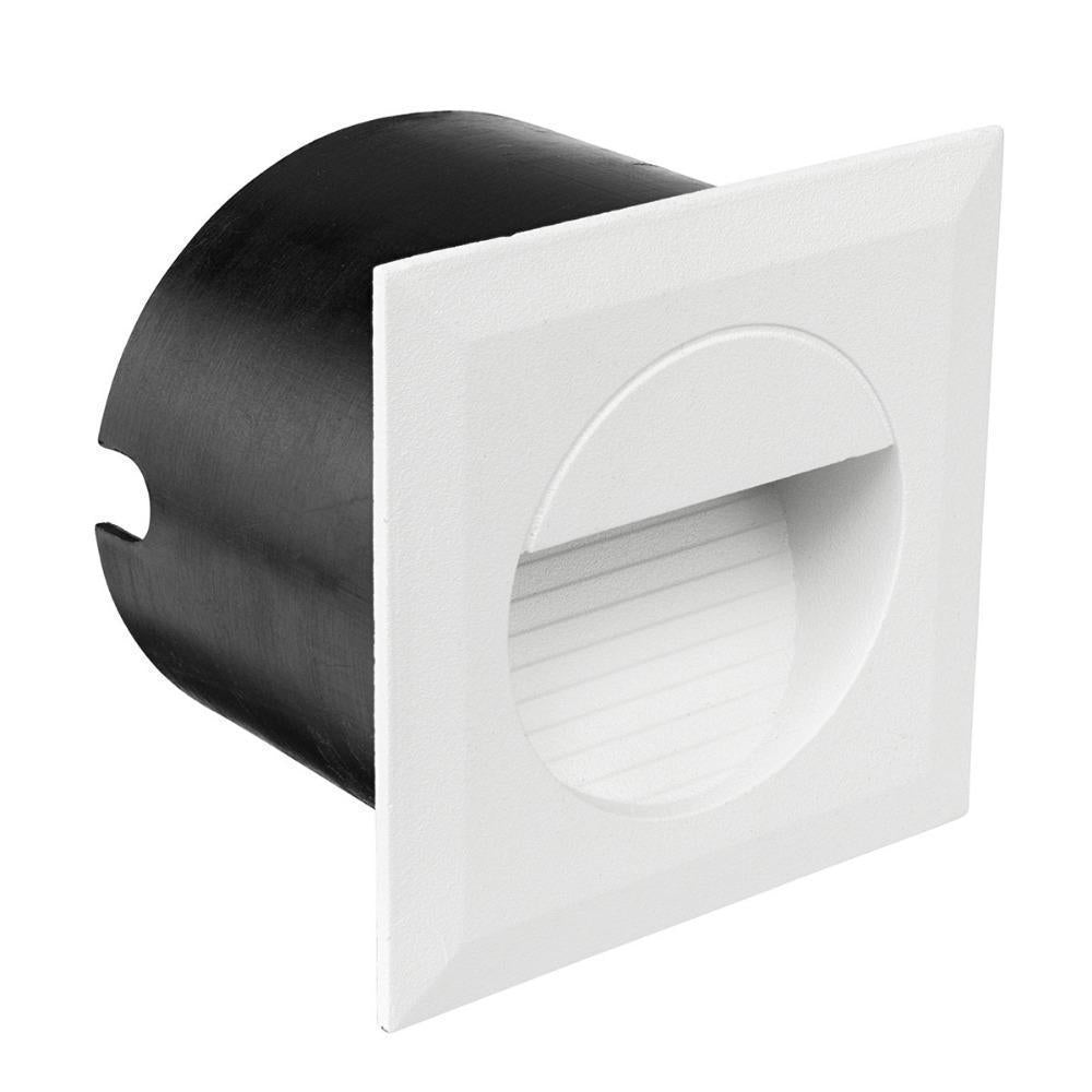 Brilliant LACHLAN Recessed LED Outdoor Step Light - 1.2W Square, IP44, 4200K-Brilliant Lighting-Ozlighting.com.au