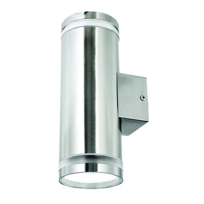 Brilliant LETO-2WB - 2xGU10 Exterior Up/Down Wall Light IP44 - 304 Stainless Steel-Brilliant Lighting-Ozlighting.com.au