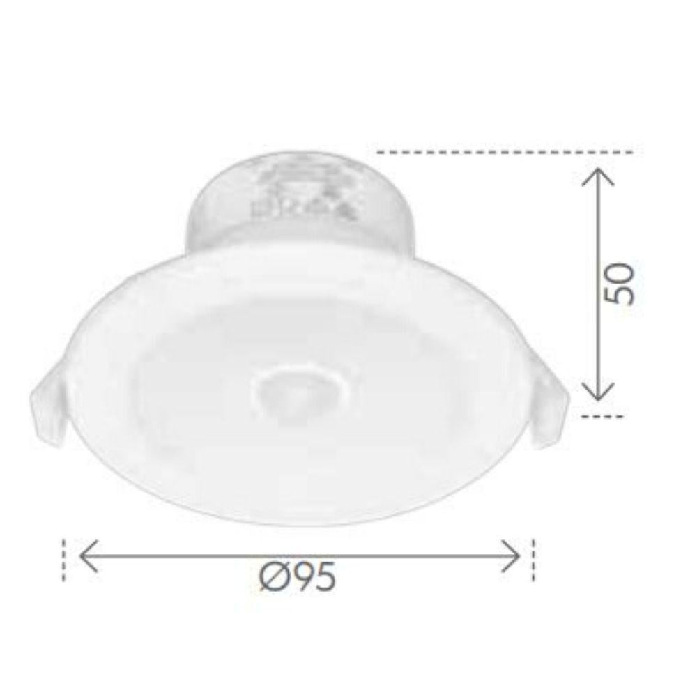 Brilliant LUMASCAN LED Downlight - Round 9W Colour Switchable, PIR Sensor IP44-Brilliant Lighting-Ozlighting.com.au