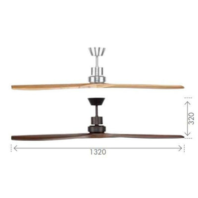 Brilliant MERCURY - 3 Blade 1300mm Solid Timber Blade AC Ceiling Fan-Brilliant Lighting-Ozlighting.com.au