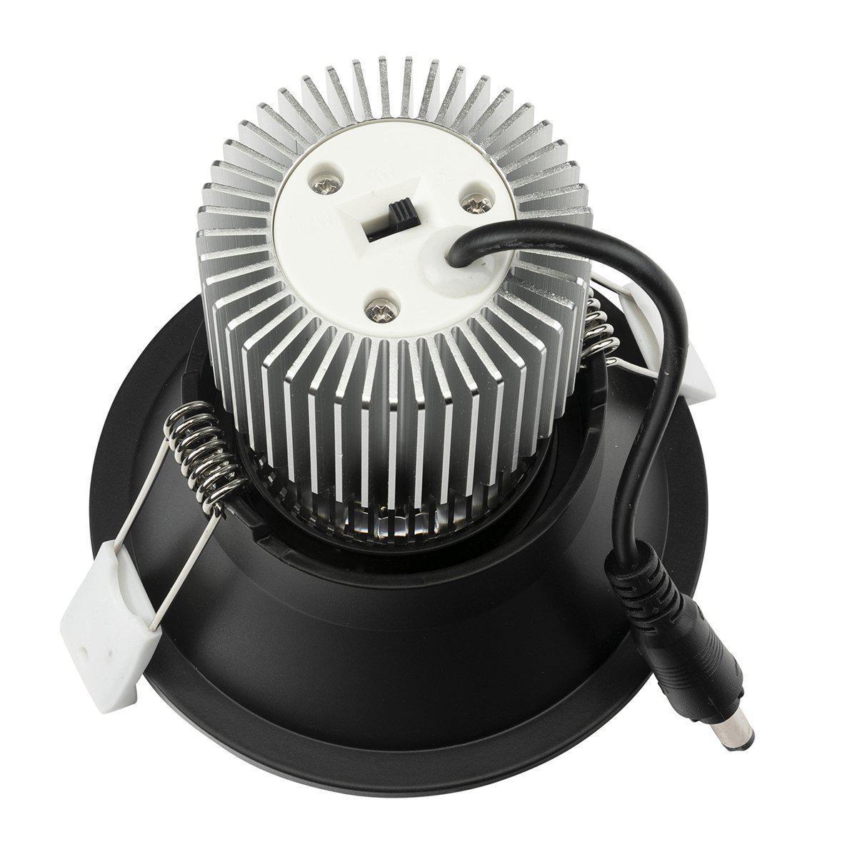 Brilliant MINI TRIM-II LED Downlight - 10W Tri-Colour Dimmable Round Deepset Gimbal, IP20-Brilliant Lighting-Ozlighting.com.au