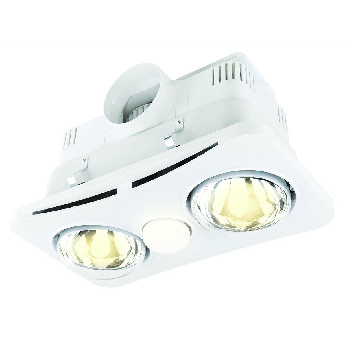 Brilliant NEWTON-2 - 3-in-1 Bathroom Heater-Light-Exhaust Fan-Brilliant Lighting-Ozlighting.com.au