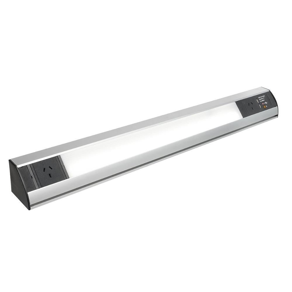 Brilliant POWERSTATION Under Cabinet - 9.5W, Power Solution with LED Light-Brilliant Lighting-Ozlighting.com.au
