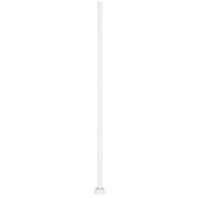 Brilliant ROD - 900mm White Extension Rod With Loom - Satin Nickel Finish-Brilliant Lighting-Ozlighting.com.au