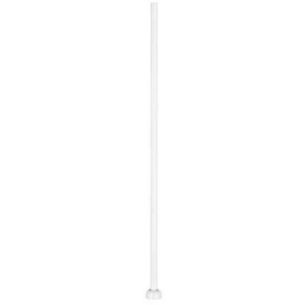 Brilliant ROD White Extension Rod - 900mm, with Loom, Satin Nickel Finish-Brilliant Lighting-Ozlighting.com.au