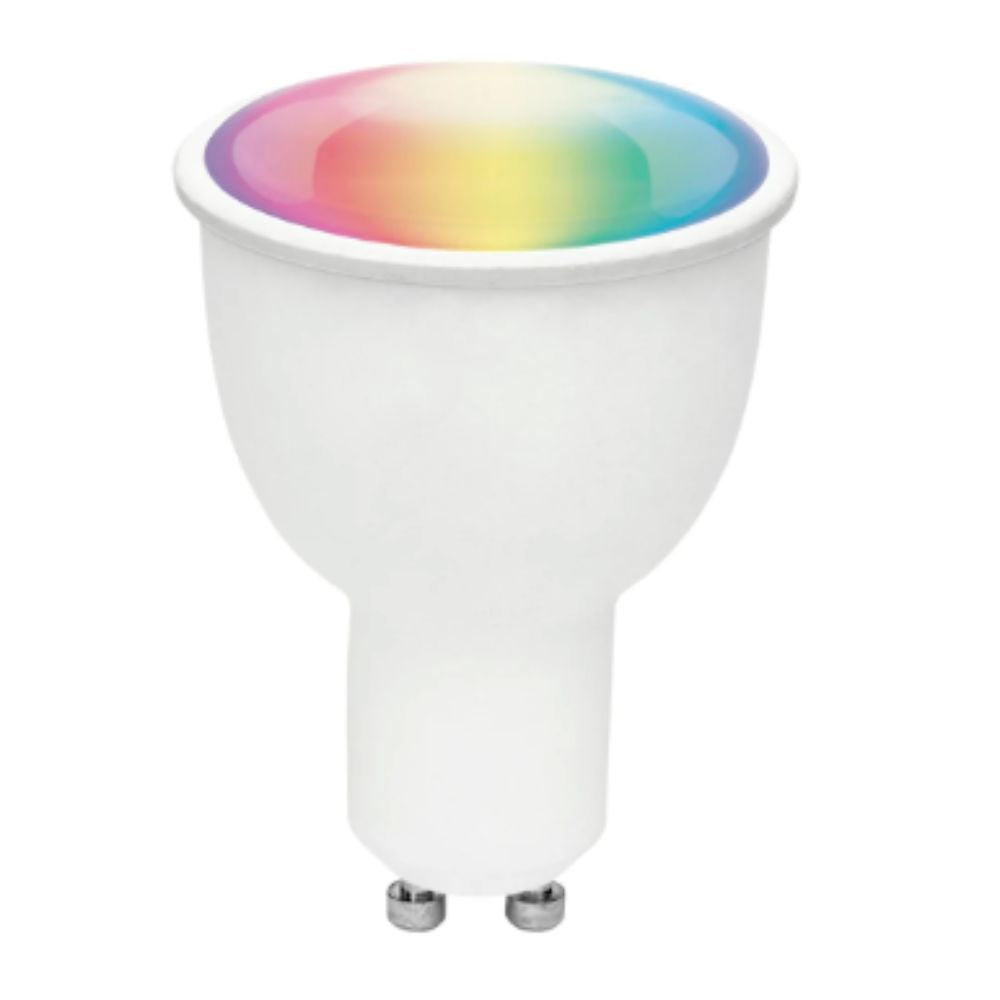 Brilliant SMART-WIFI-GU10 Smart LED Globe - 5W Wi-Fi RGB+WW GU10 Shape PC Biorhythm-Brilliant Lighting-Ozlighting.com.au