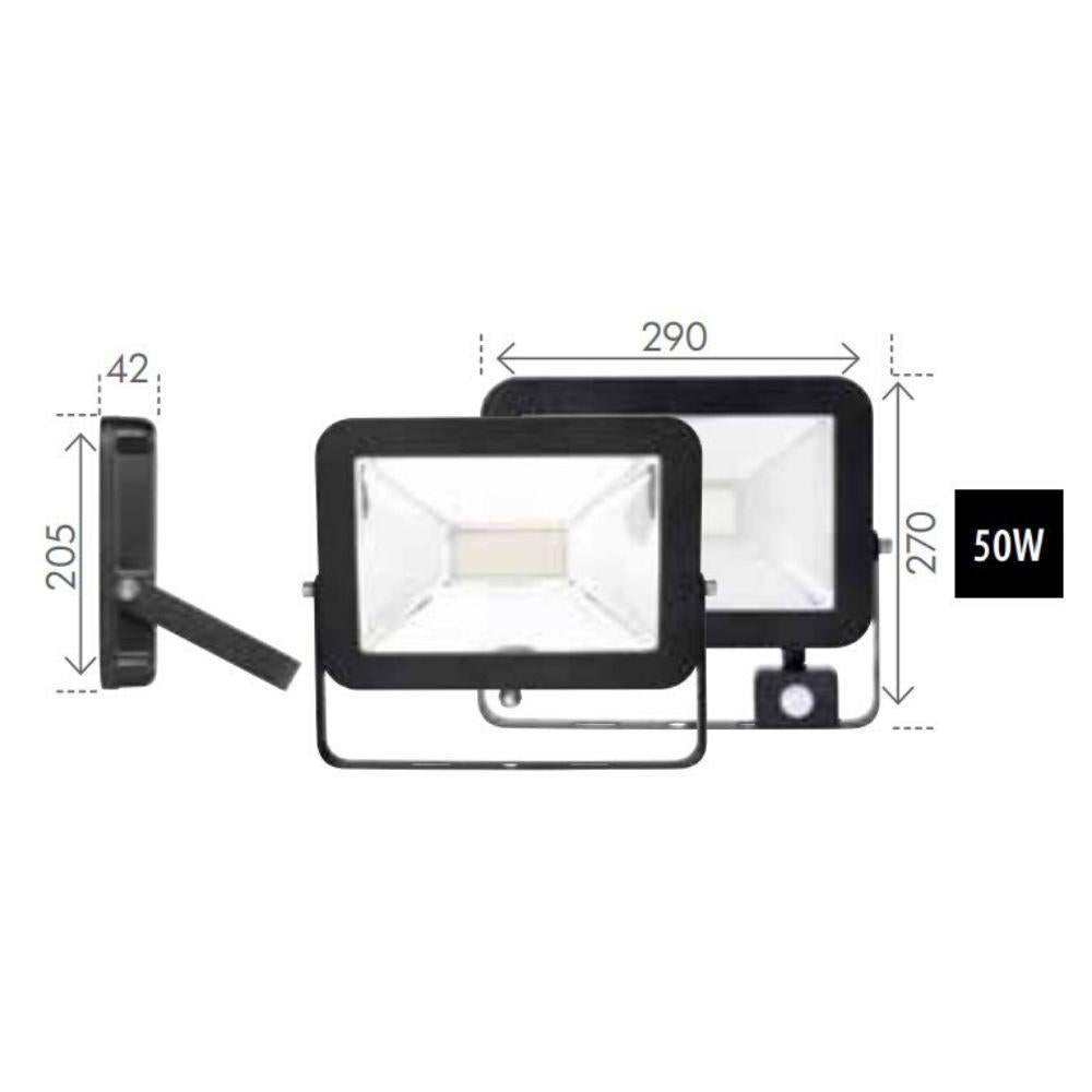 Brilliant STEALTH LED Outdoor Floodlight - 20W/50W Slimline DIY, IP65, 4200K-Brilliant Lighting-Ozlighting.com.au