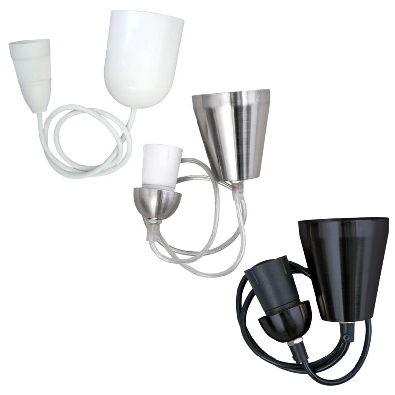 Brilliant SUSPENSION KIT – DIY Batten Fix Holder Cover Pendant Cord Set Only - SHADE REQUIRED-Brilliant Lighting-Ozlighting.com.au