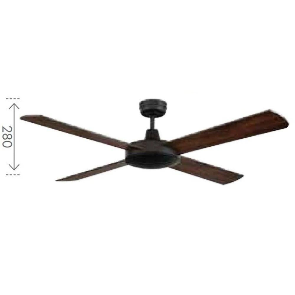 Brilliant TEMPEST-II AC Ceiling Fan - 4 Blade 1300mm Plywood-Brilliant Lighting-Ozlighting.com.au