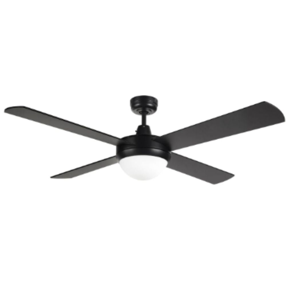 Brilliant TEMPEST-II AC Ceiling Fan - 52" 1320mm 4 Blade, Light-Brilliant Lighting-Ozlighting.com.au