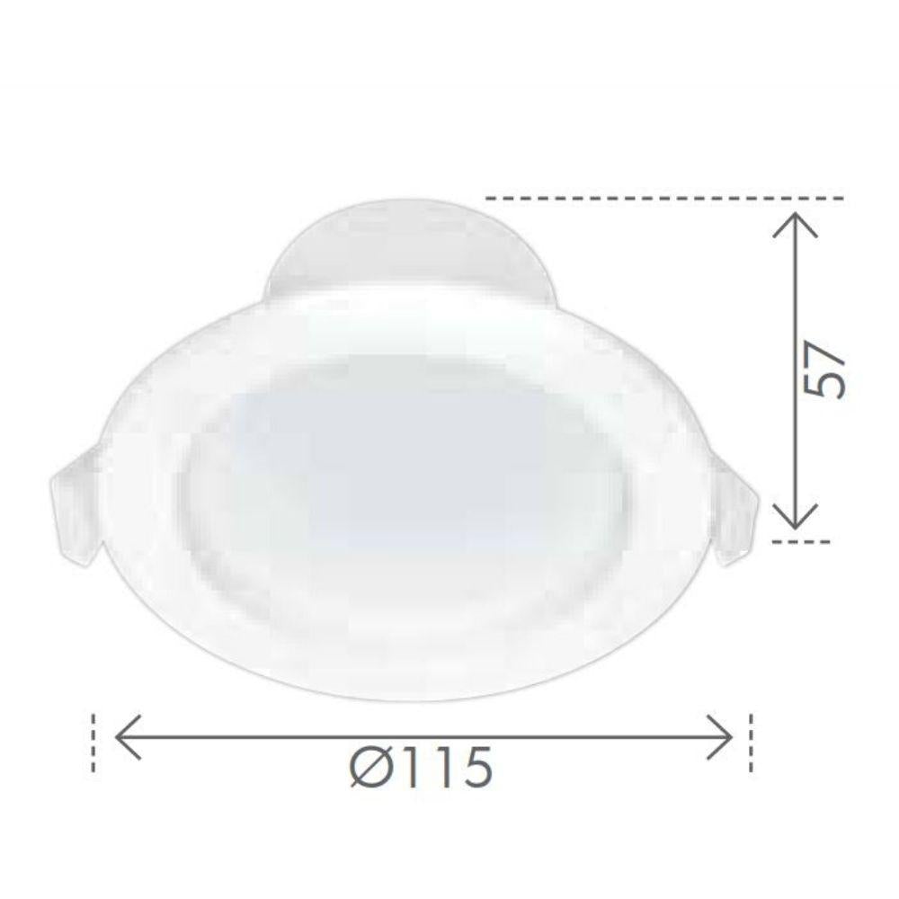 Brilliant TRILOGY LED Downlight - 8W Tri-Colour Dimmable Deep Face, IP44-Brilliant Lighting-Ozlighting.com.au