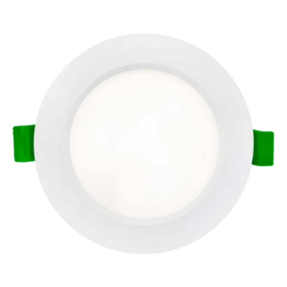 Brilliant UNI TRIO LED Downlight - 8W Tri-Colour Dimmable Flat Face, Interchangeable Colour Trims IP44-Brilliant Lighting-Ozlighting.com.au