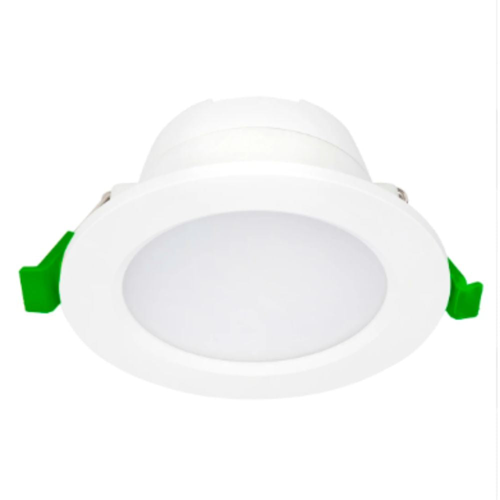 Brilliant UNI TRIO LED Downlight - 8W Tri-Colour Dimmable Flat Face, Interchangeable Colour Trims IP44-Brilliant Lighting-Ozlighting.com.au