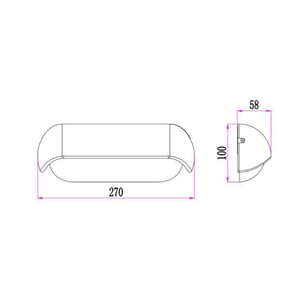CLA AKEN LED Wall Light - 13W, 3000K, Down Only, IP65-CLA Lighting-Ozlighting.com.au