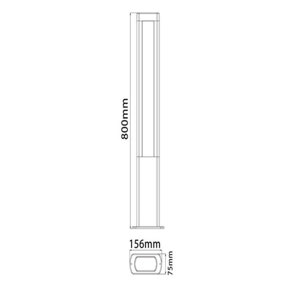 CLA AMUN LED Bollard Light - 3000K, IP54-CLA Lighting-Ozlighting.com.au