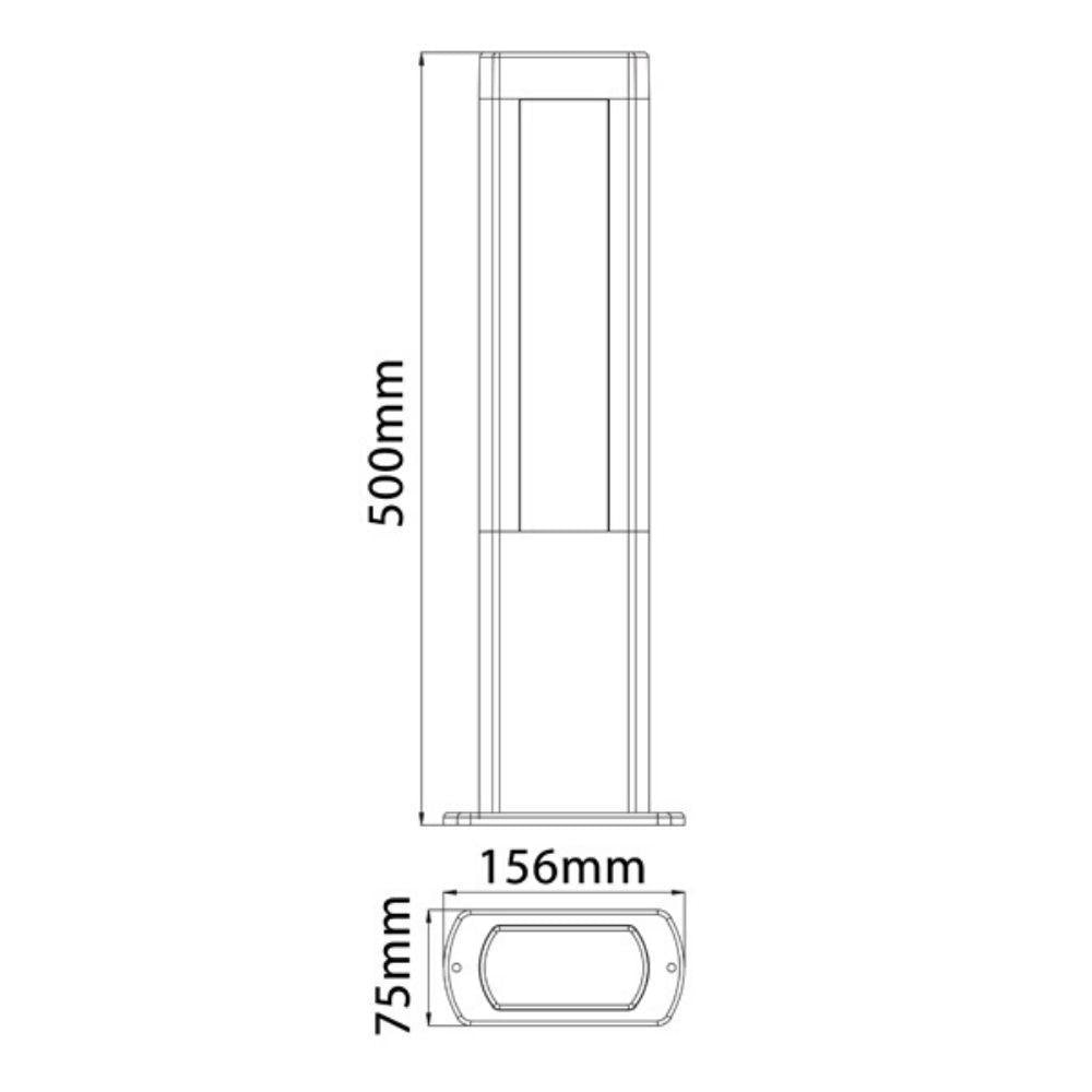CLA AMUN LED Bollard Light - 3000K, IP54-CLA Lighting-Ozlighting.com.au