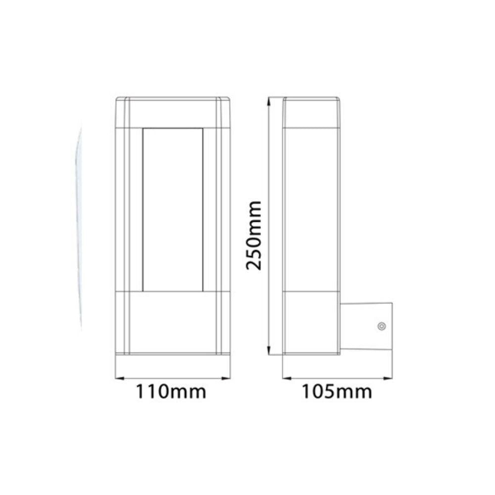 CLA AMUN LED Wall Light - 10W, 3000K, IP54-CLA Lighting-Ozlighting.com.au