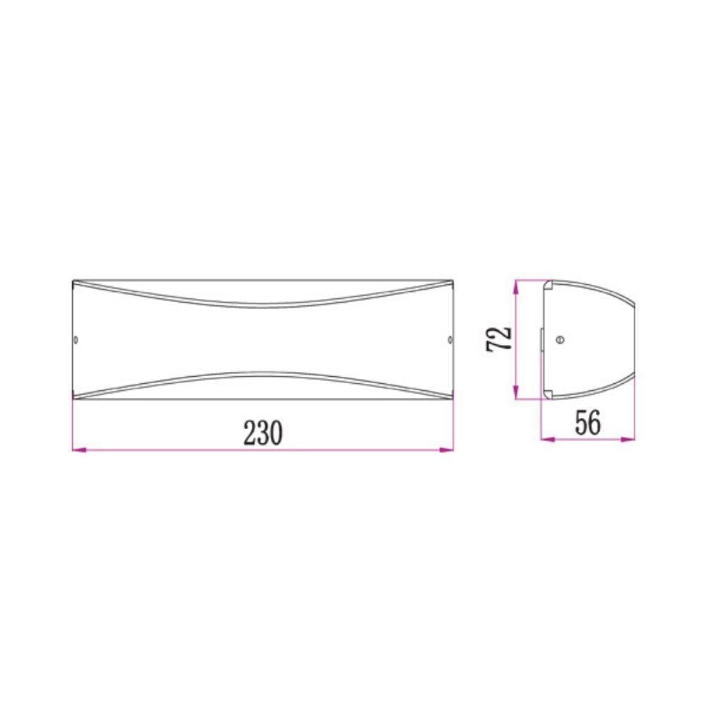 CLA APIS LED Up/Down Wall Light - 10W, 3000K, IP65-CLA Lighting-Ozlighting.com.au