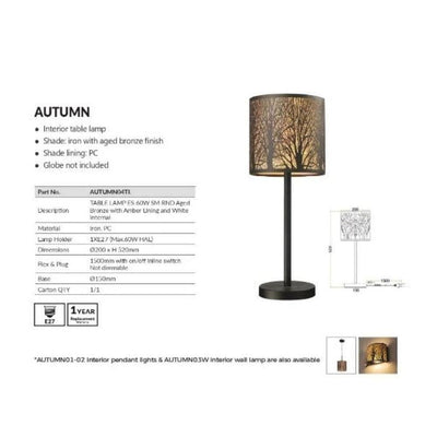 CLA AUTUMN - Table Lamp-CLA Lighting-Ozlighting.com.au
