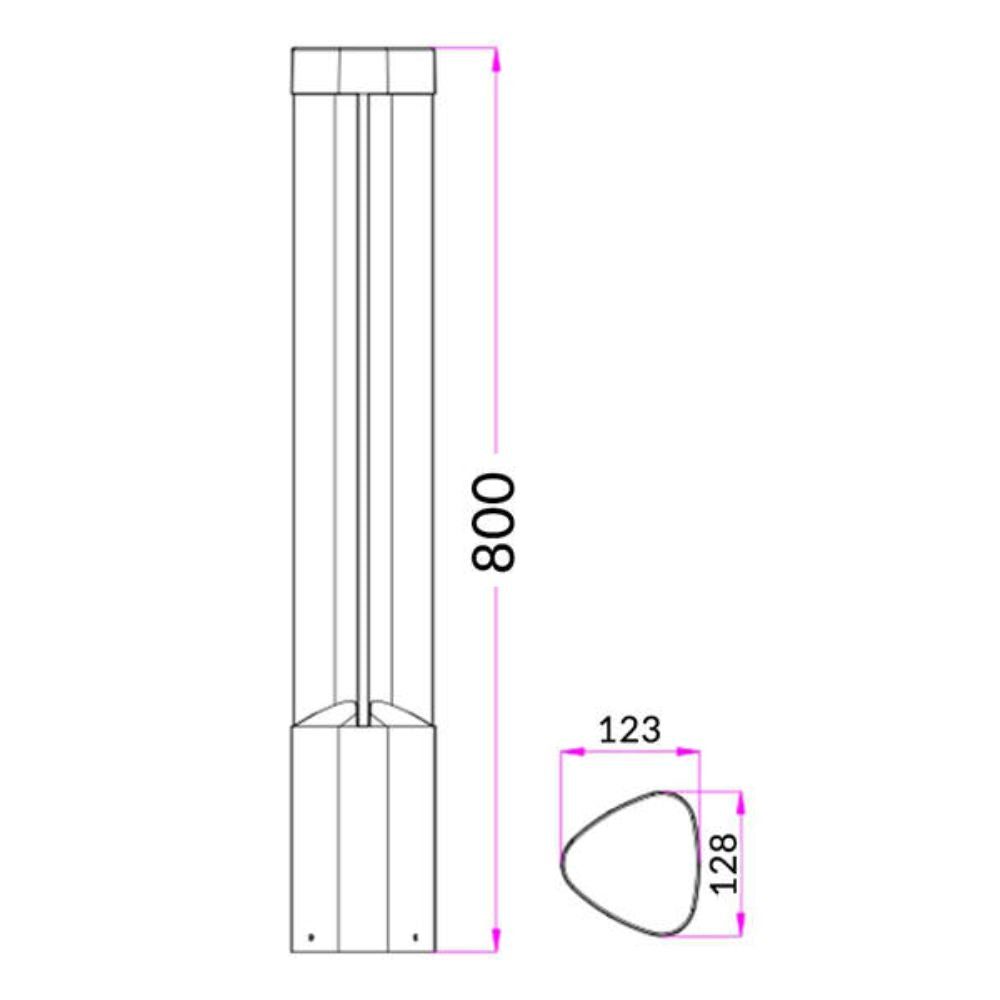 CLA BOL2A LED Bollard Light - 7W, IP54-CLA Lighting-Ozlighting.com.au