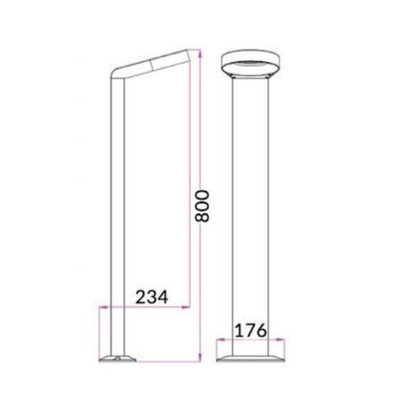 CLA BOLLARD-BOL - 7W Exterior LED Bollard IP54 - 3000K-CLA Lighting-Ozlighting.com.au