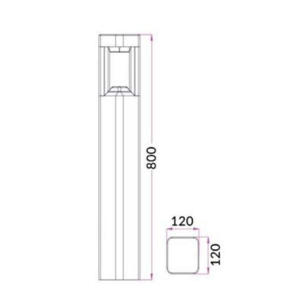 CLA BOLLARD-BOL LED Bollard Light - 7W, 3000K, IP54-CLA Lighting-Ozlighting.com.au