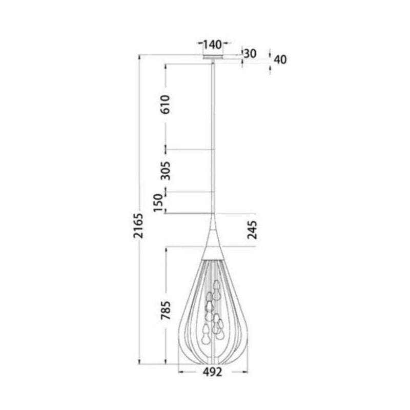 CLA BONITO - 1/3/6 Light Pendant-CLA Lighting-Ozlighting.com.au