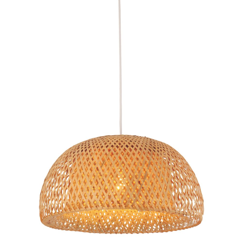 CLA CANASTA - 1 Light Interior Natural Bamboo Pendant Light IP20-CLA Lighting-Ozlighting.com.au