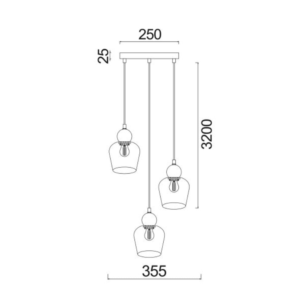 CLA CHAMPAN - Interior Glass Ellipse Pendant Lights IP20-CLA Lighting-Ozlighting.com.au