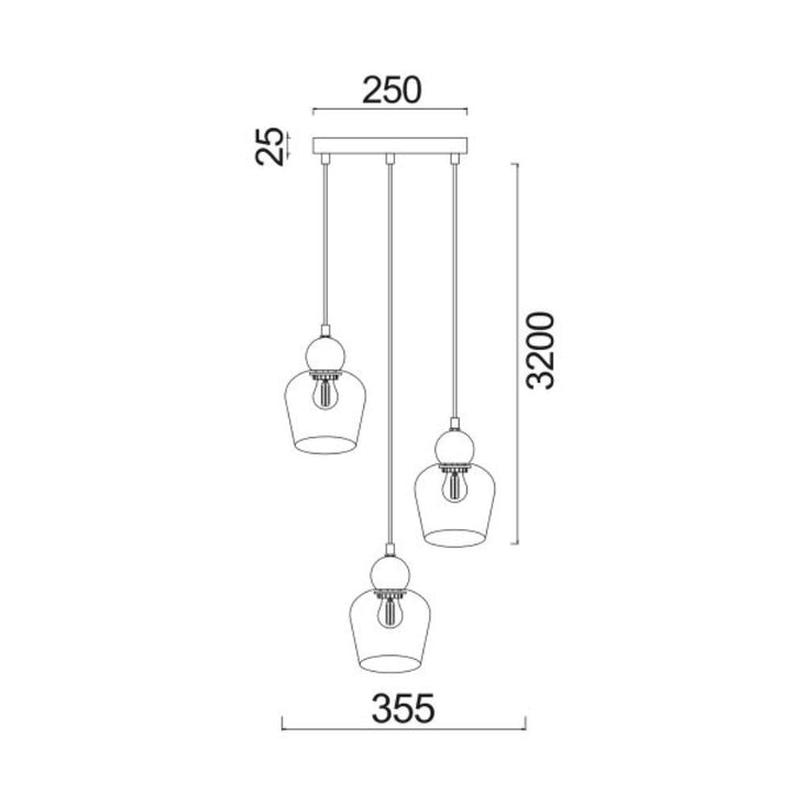 CLA CHAMPAN - Interior Glass Ellipse Pendant Lights IP20-CLA Lighting-Ozlighting.com.au