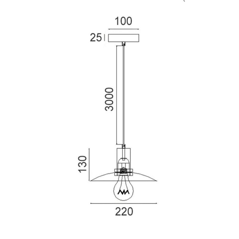 CLA CHAPEAU - 1 Light Pendant-CLA Lighting-Ozlighting.com.au